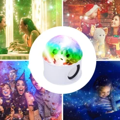 Wesdar Coluna Sem Fios Bola Led Disco USB