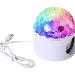 Wesdar Coluna Sem Fios Bola Led Disco USB