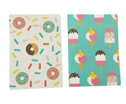 Discount Cuties Conj 2 Cadernos - Donuts Sortido