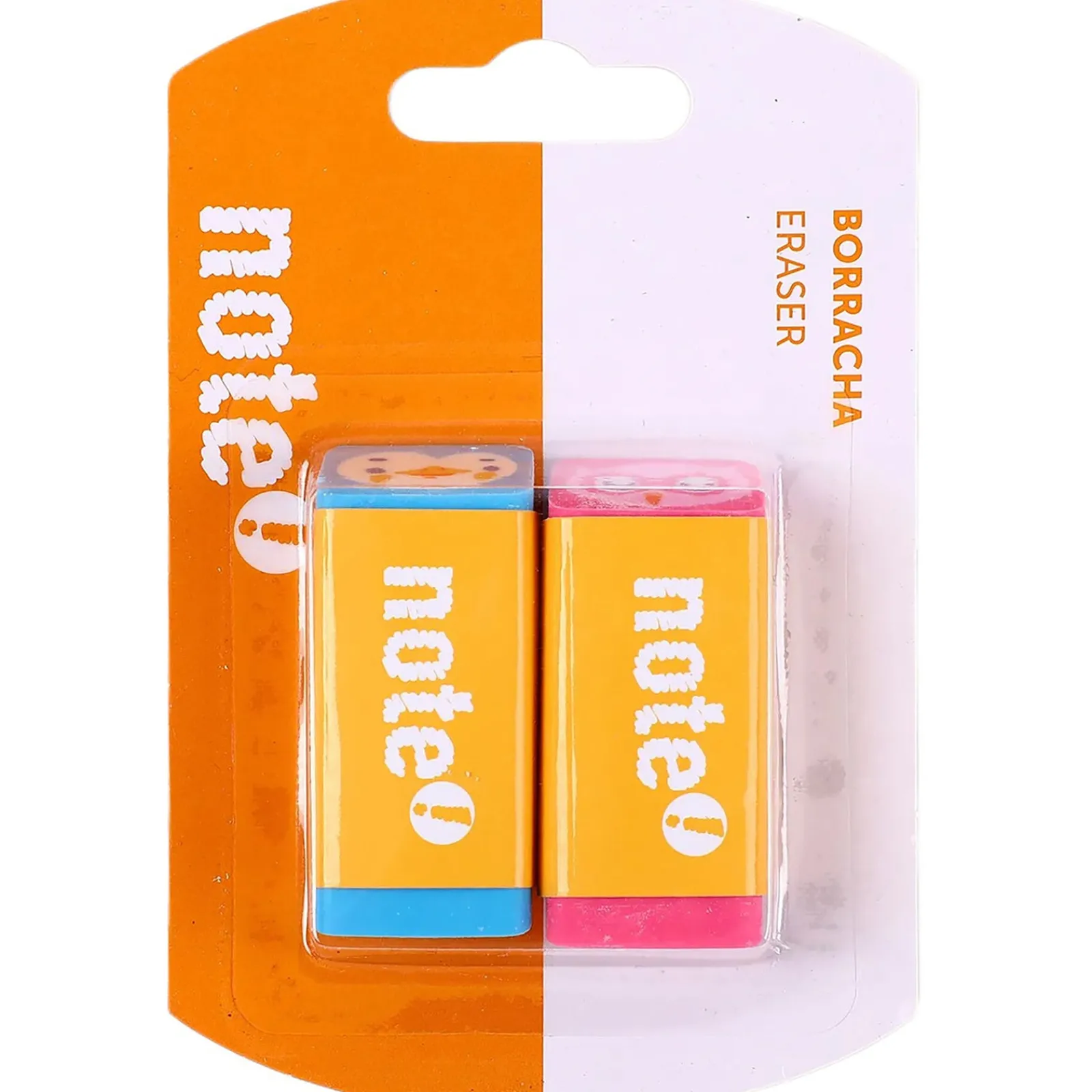 Hot Note! Conjunto 2 Borrachas Retangulares Color