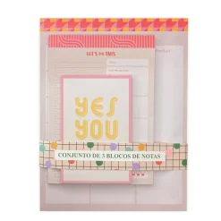 Fabulousrainbow Conjunto 3 Cadernos