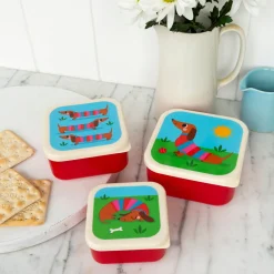 Rex Conjunto 3 Caixa Lanche - Sausage Dog