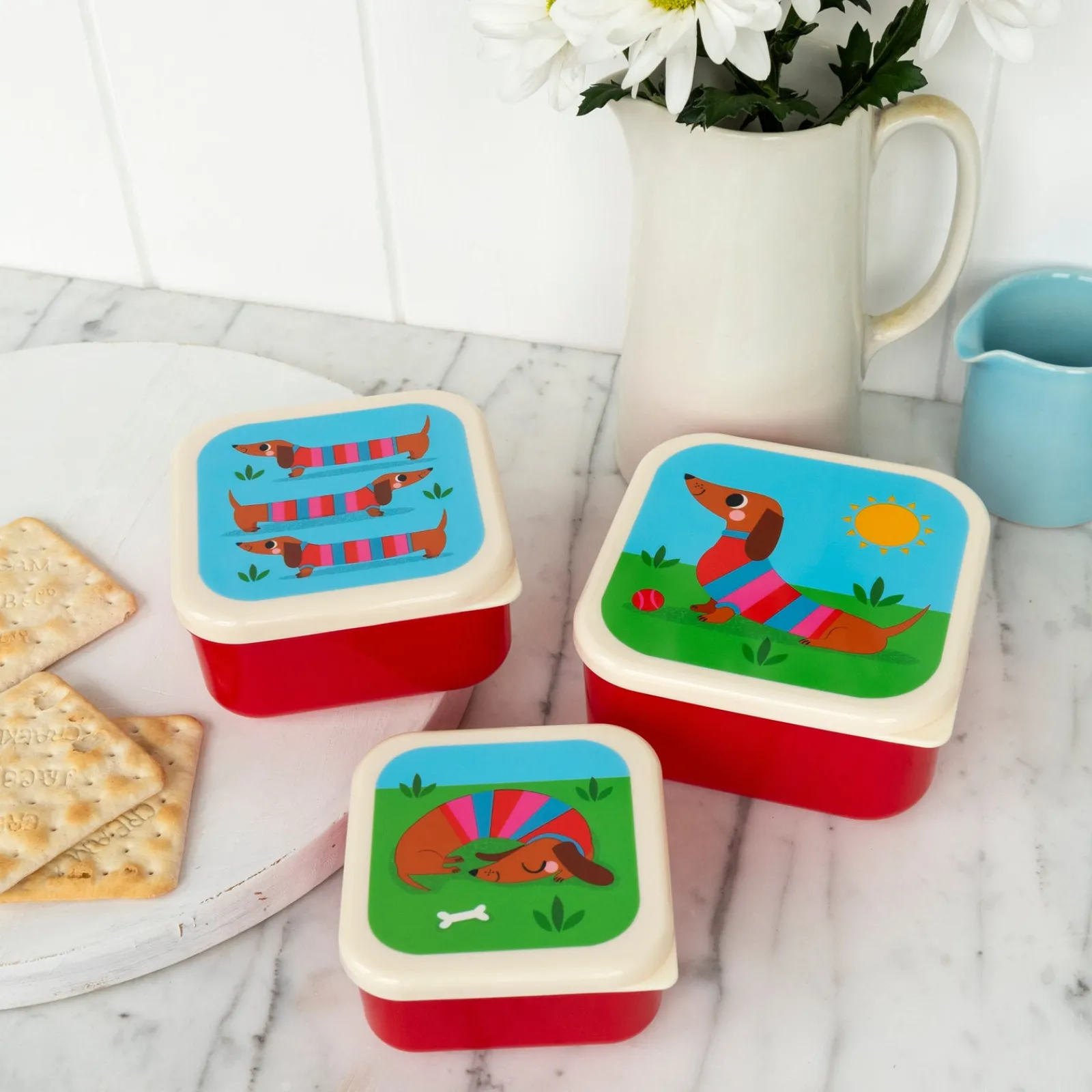 Rex Conjunto 3 Caixa Lanche - Sausage Dog