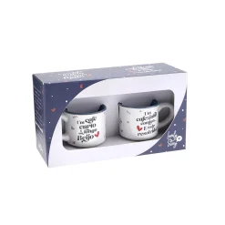 Lovely Story Conjunto 2 Chávenas Café - Um Café Curto E Um Longo Beijo