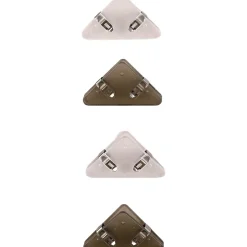 Note! Conjunto 4 Clips Triangulares 5,3x3,1cm