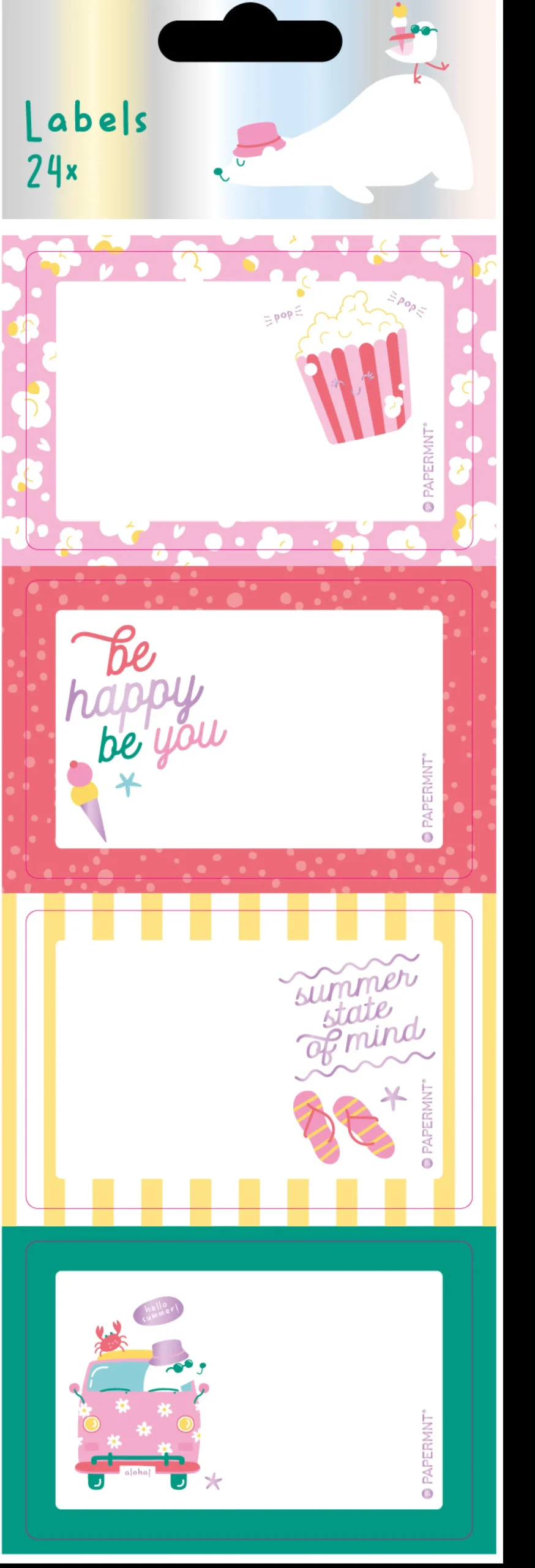 Hot Sima Conjunto 6 Etiquetas - Beach Happy