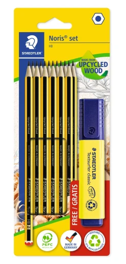 New Staedtler Conjunto 12 Lápis HB Noris Fluor 364-1