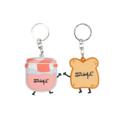 Hot Mr. Wonderful Conjunto 2 Porta-Chaves - Torrada E Doce