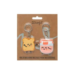 Hot Mr. Wonderful Conjunto 2 Porta-Chaves - Torrada E Doce
