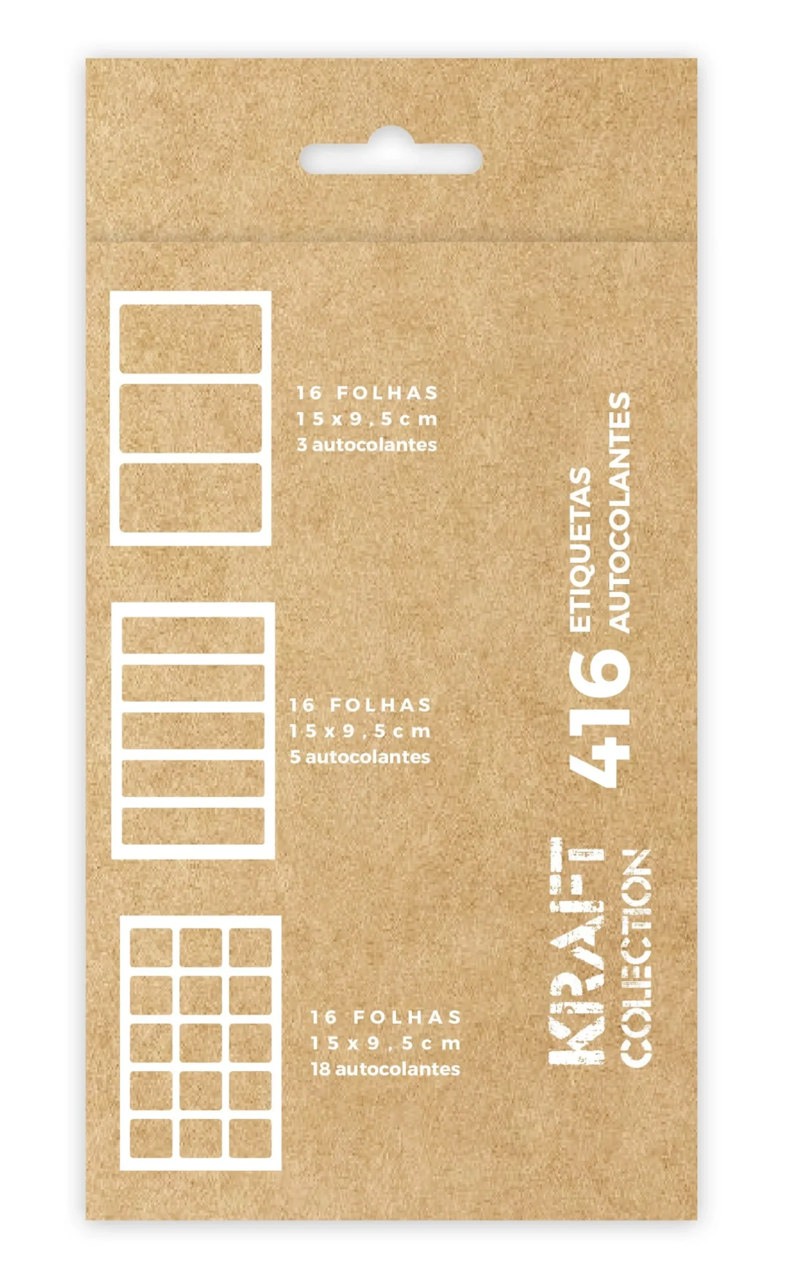 Fabulousrainbow Conjunto Autocolantes Lisos - Kraft