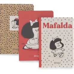 Mr Wonderfull Conjunto De 3 Cadernos A6 - Mafalda