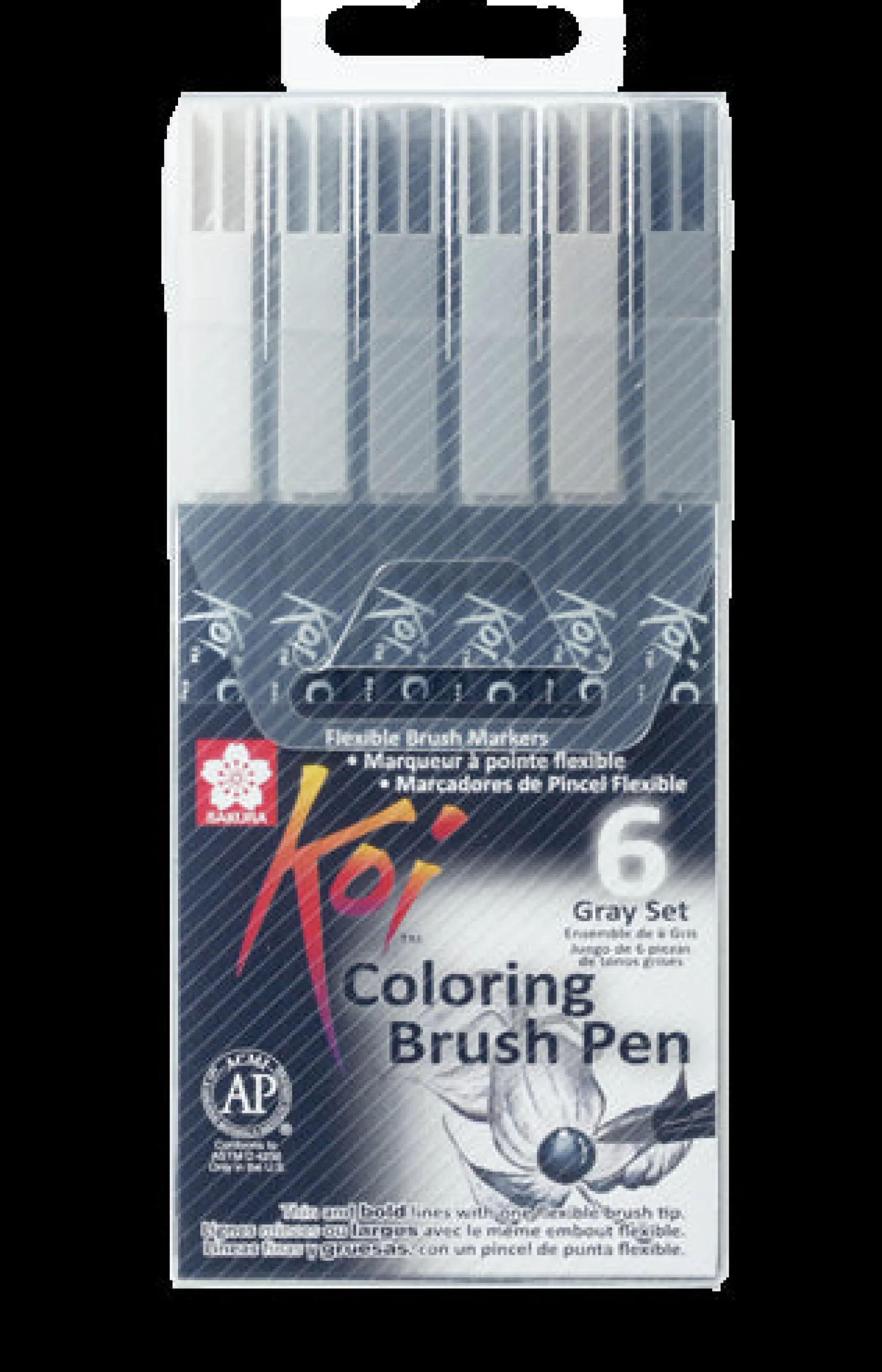 Online Sakura Conjunto de 6 Marcadores Koi Coloring Brush