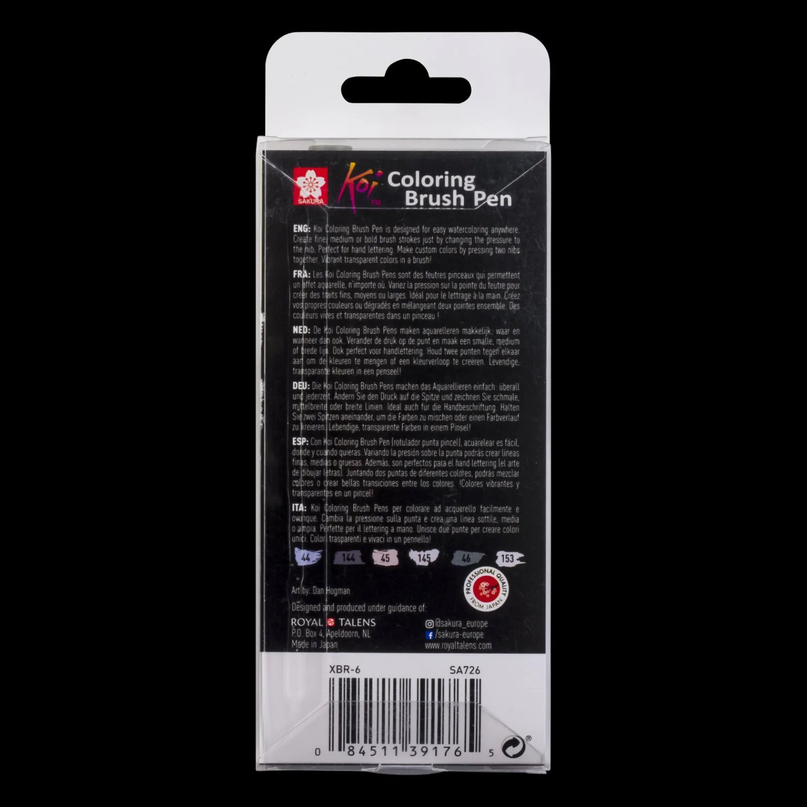 Online Sakura Conjunto de 6 Marcadores Koi Coloring Brush