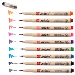 Sakura Conjunto de 9 Marcadores Pigma Brush