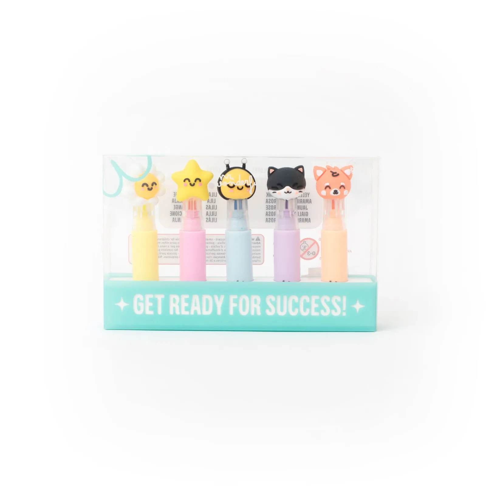 Mr Wonderfull Conjunto Estojo + 5 Sublinhadores - Colour