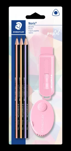 Staedtler Conjunto Lápis HB 3 unidades + Afia + Borracha (artigo sortido)