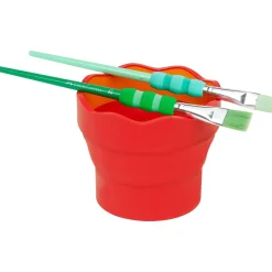 Faber Castell Copo Lava Pincéis Vermelho