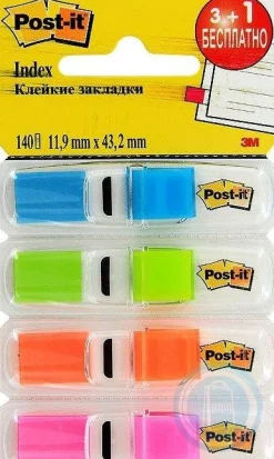 Post It Dispensador com Sinalizadores Index 4 Cores
