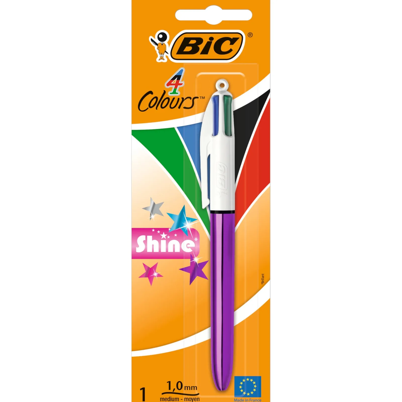 Bic Esferográfica Com 4 Cores Shine