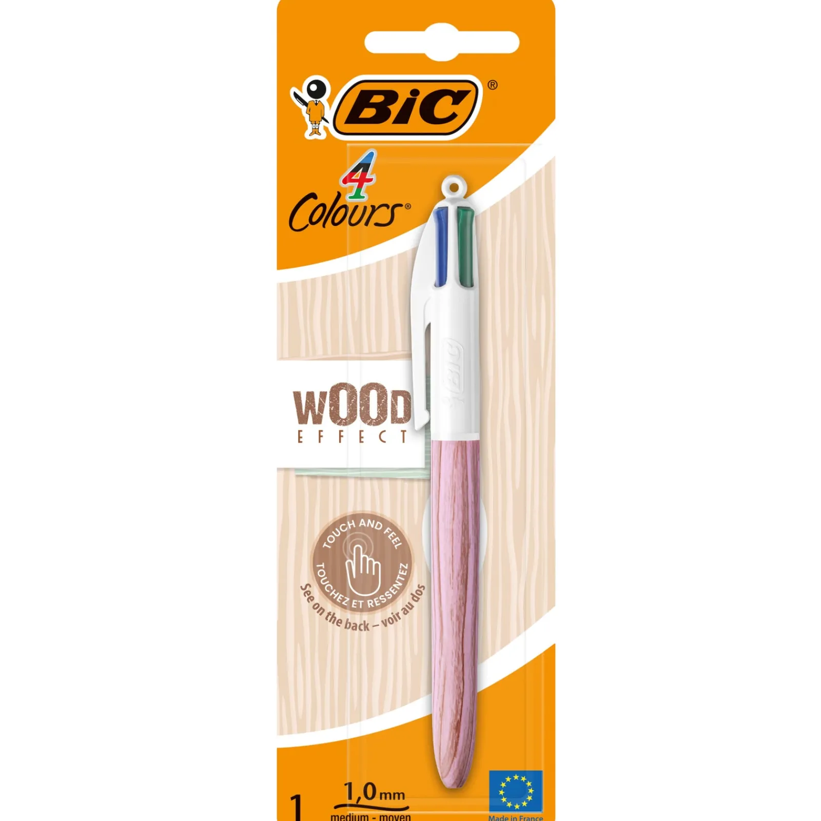 Bic Esferográfica com 4 Cores Wood