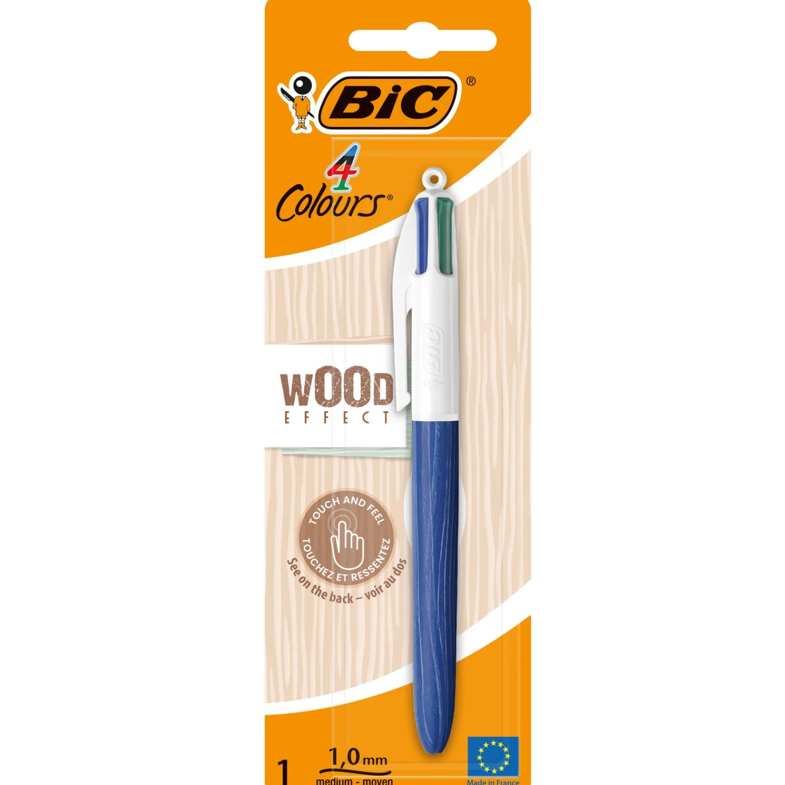 Bic Esferográfica com 4 Cores Wood