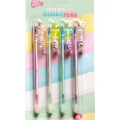 Online Marshmallow Esferográfica Tinta Apagavel 4 Unidades