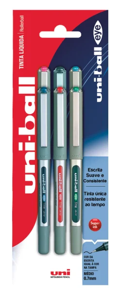 Uni Esferográfica Ub-157 6 dades Cores