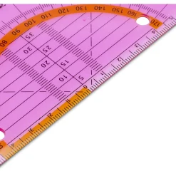 Best Fegol Esquadro Geométrico 16Cm Geoflex Rosa Aristo