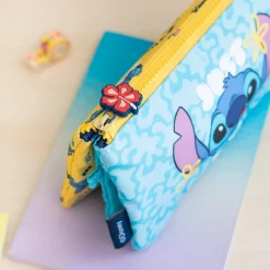 Stitch Estojo Triplo Tropical