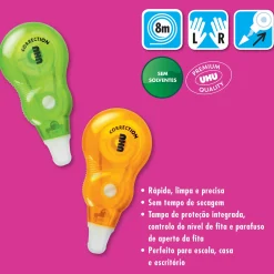 Uhu Fita Corretora Micro Roller 8M 2 Unidades
