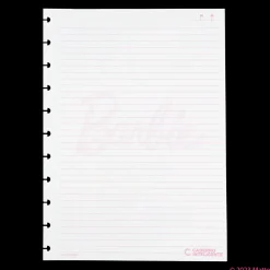 Note! Online Folhas Pautadas Grandes 90g Barbie™ Pink para Caderno Inteligente