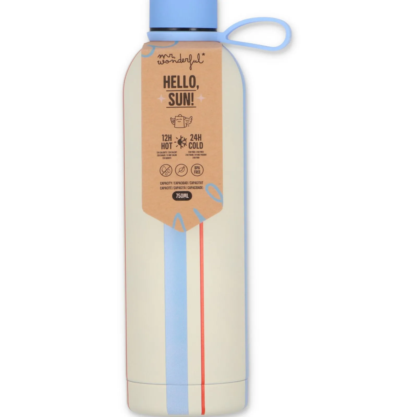 Mr Wonderfull Garrafa Risca Vermelha -Walking Sunshine