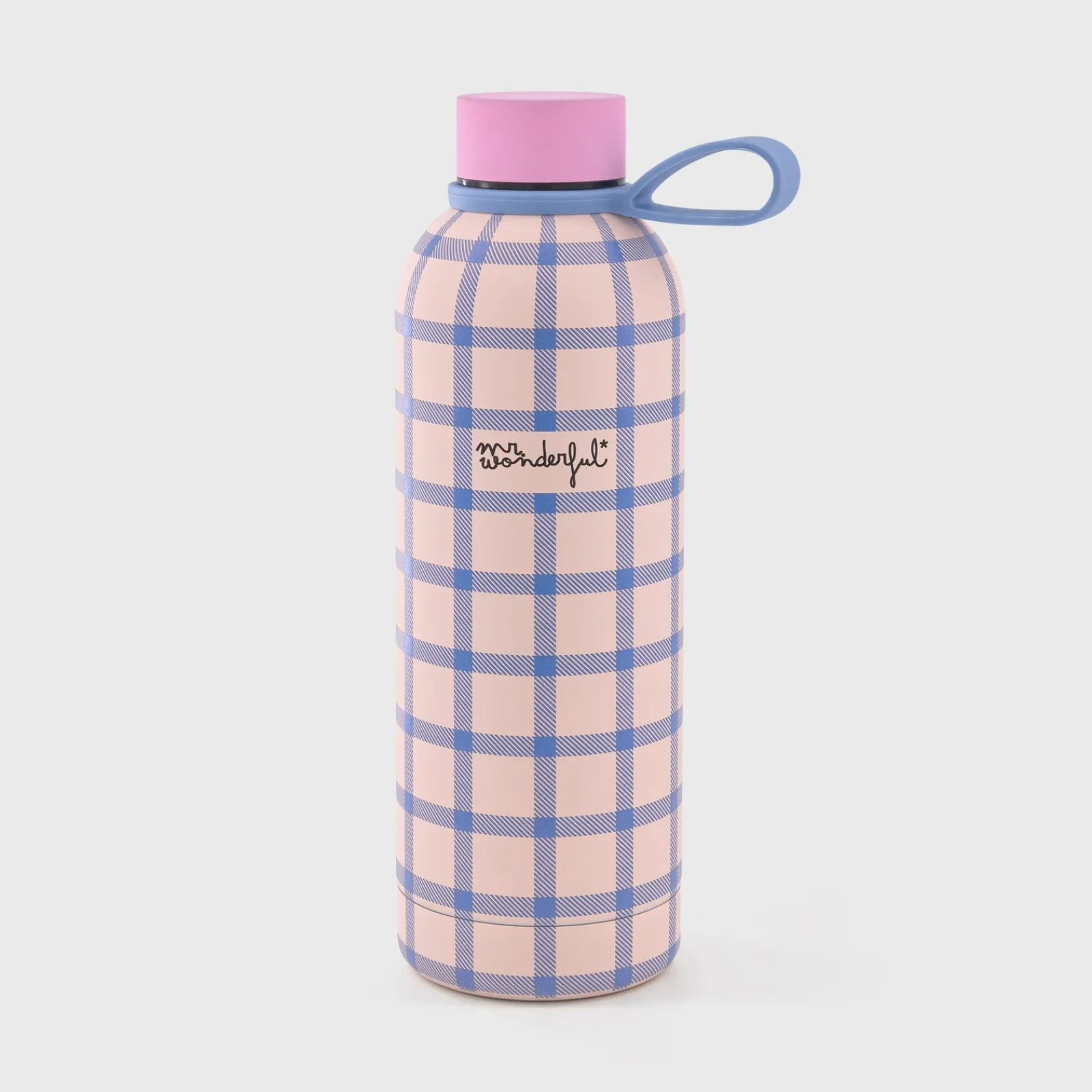 Outlet Mr. Wonderful Garrafa Térmica - Quadrados Azul E Rosa