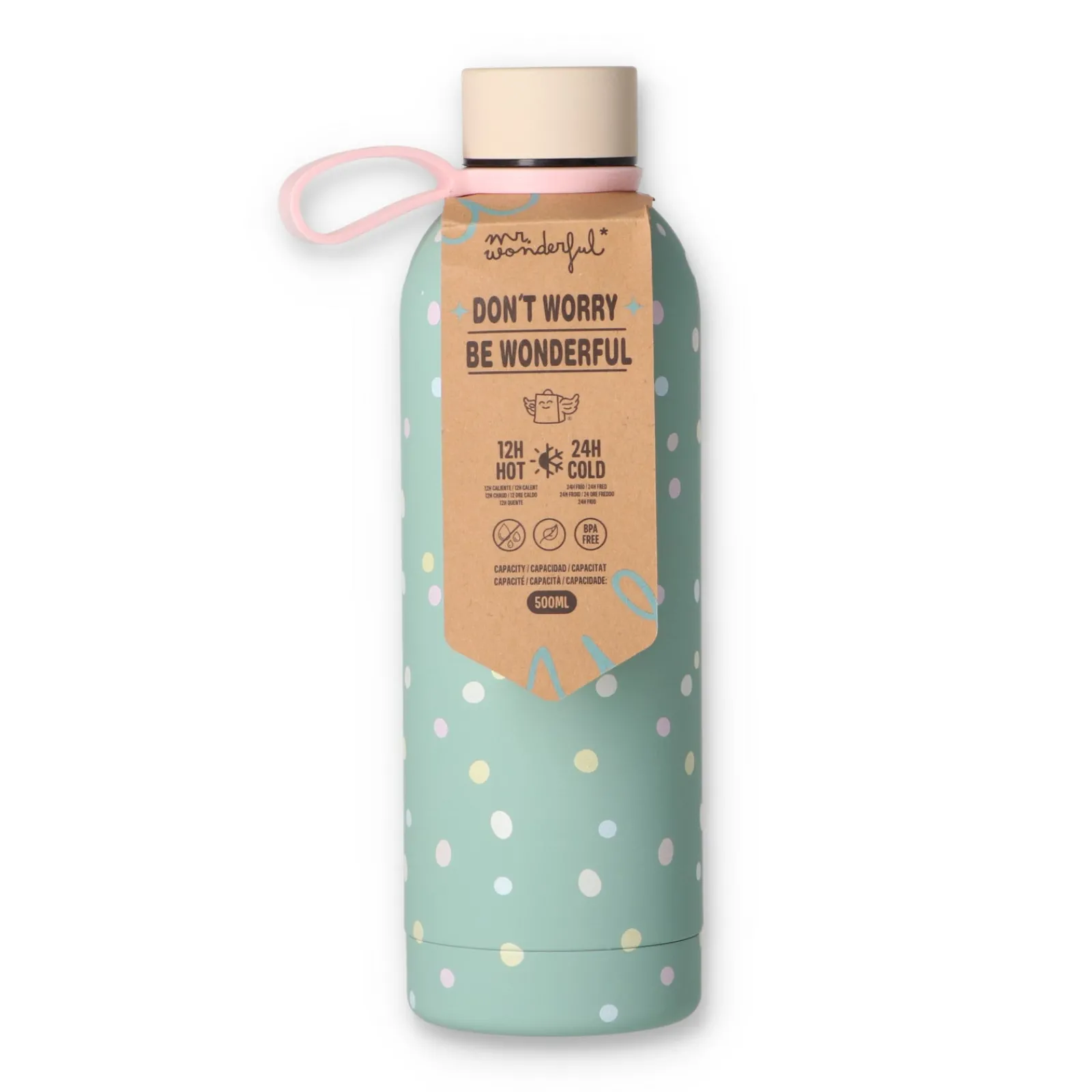 Mr Wonderfull Garrafa Térmica 500Ml - Bolinhas