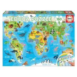 Educa Geopuzzles - Mapa Mundo