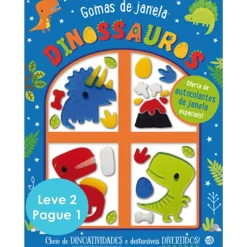 Discount Zero A Oito Gomas de Janela-Dinossauros e Arco-íris