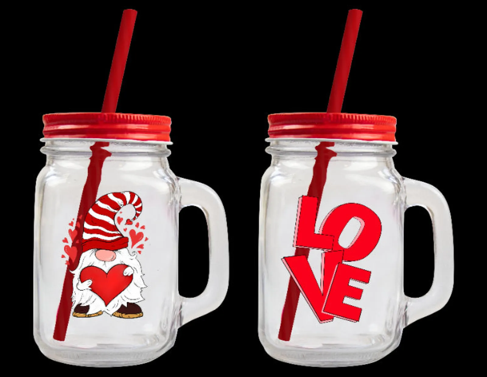 Outlet Gem Jarro com Palhinha Cap. 450ml - Valentine