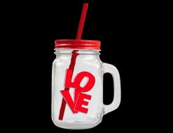 Outlet Gem Jarro com Palhinha Cap. 450ml - Valentine