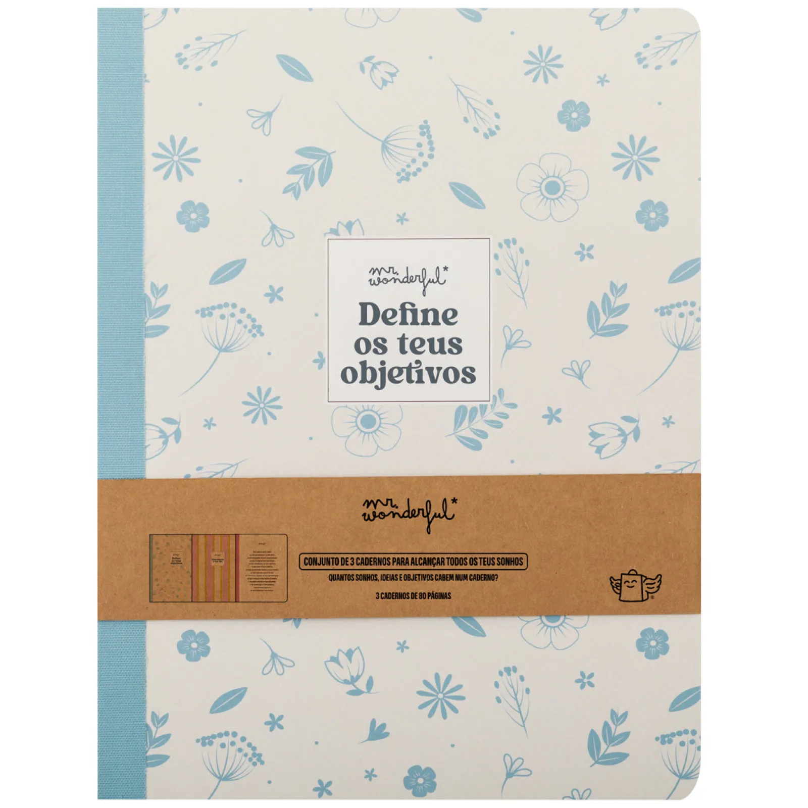 New Mr. Wonderful Kit 3 Cadernos A5 - Define Objetivos