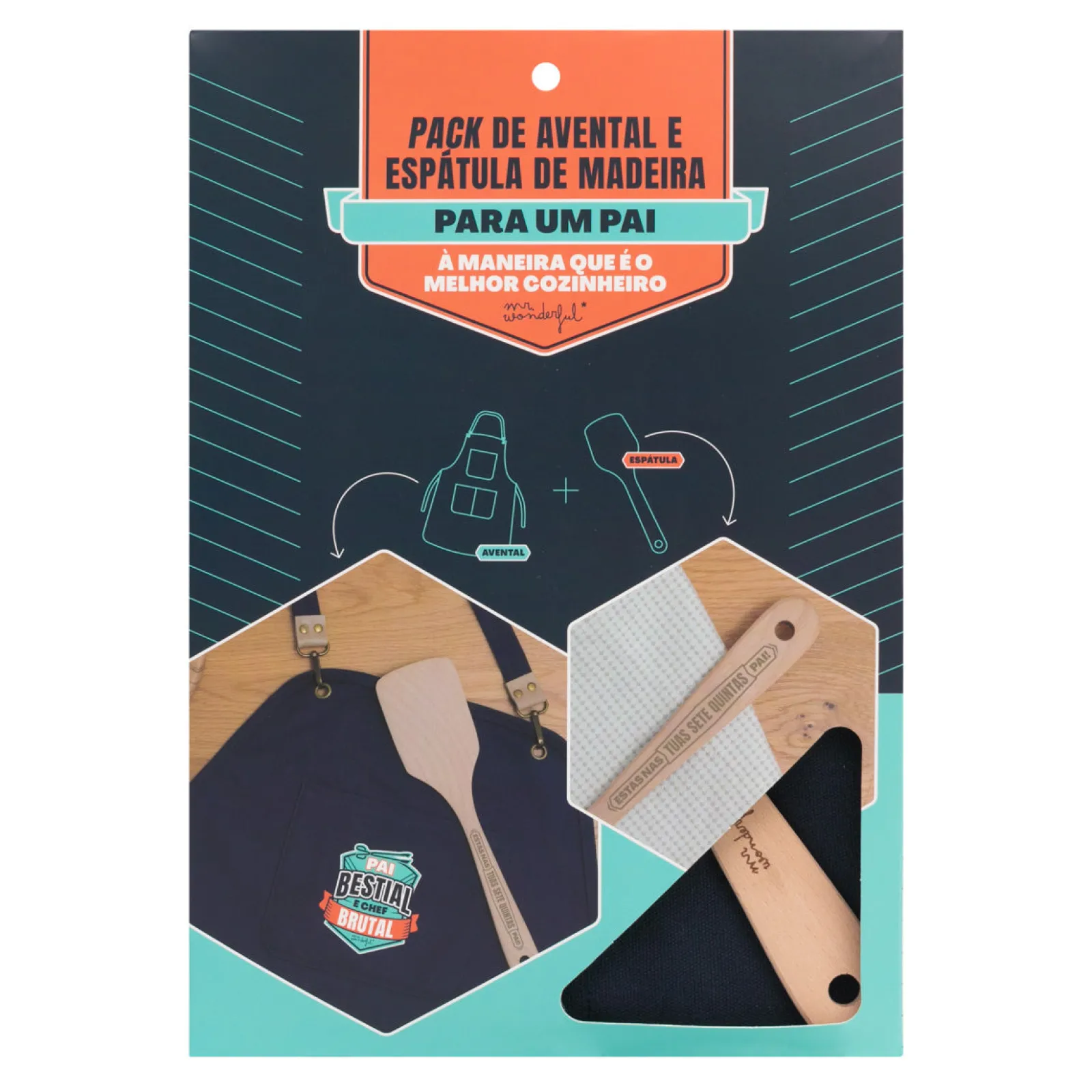 Mr. Wonderful Kit Avental E Luva Para Um Pai Que É O