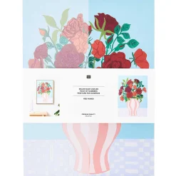 Rico Design Kit Pintura Por Números - Jarra de Rosas