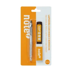 Discount Note! Lapiseira 0.5mm com 12 Minas HB e Borracha