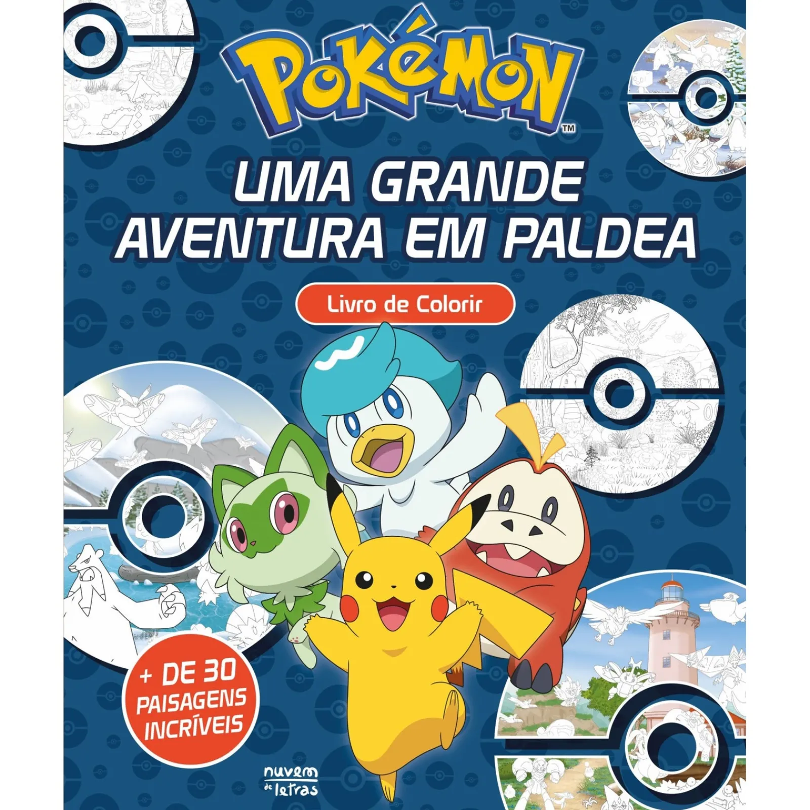 Discount Nuvem De Letras Livro de Colorir Pokémon - uma Grande Aventura em Paldea