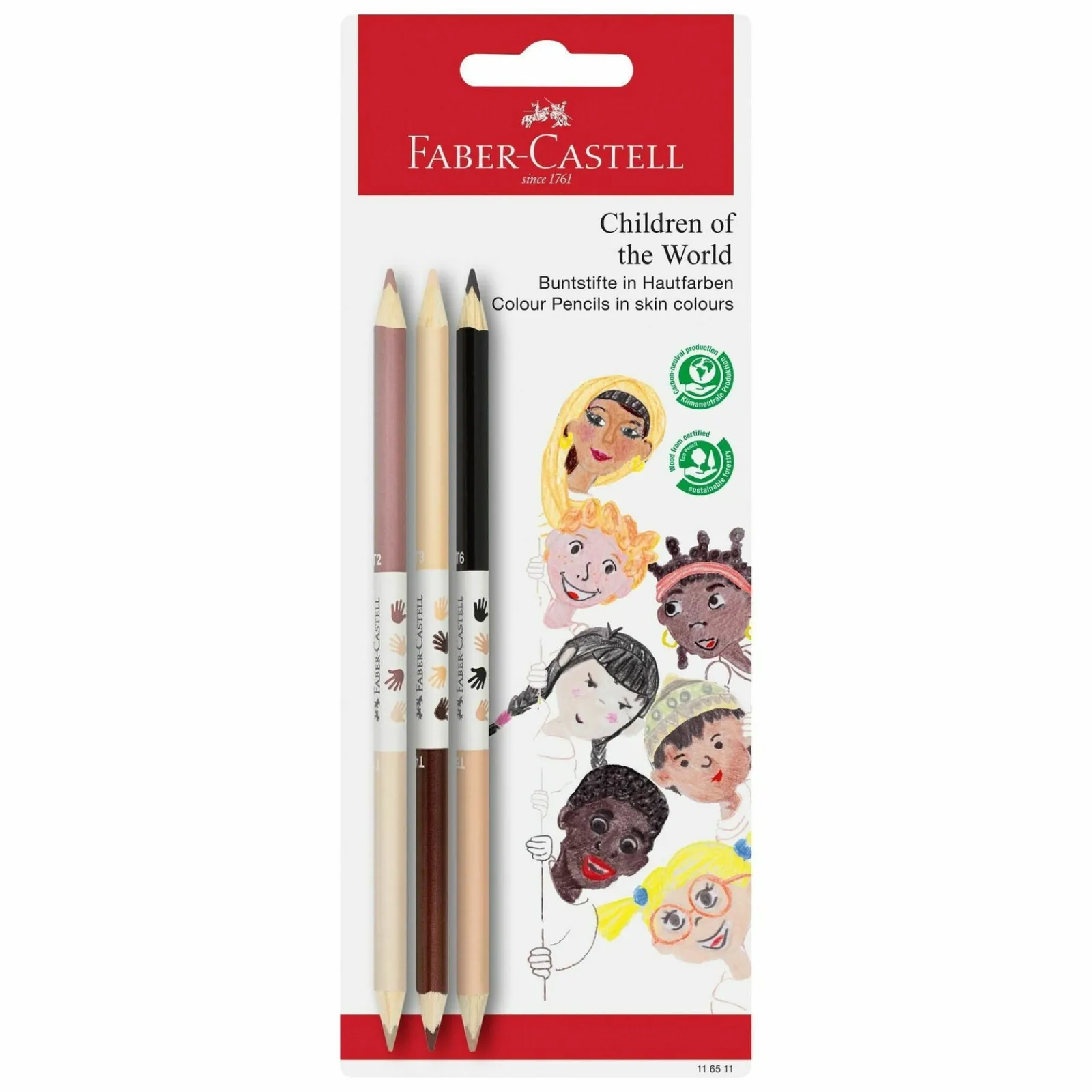 Sale Faber Castell Lápis Bicolor Pele Children Of The World 3 unidades