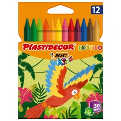 Bic Lápis Cera Plastidecor Exótico 12 unidades
