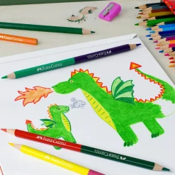 New Faber Castell Lápis Cor 36 unidades + Oferta 3 Lápis Bicolor & Afia