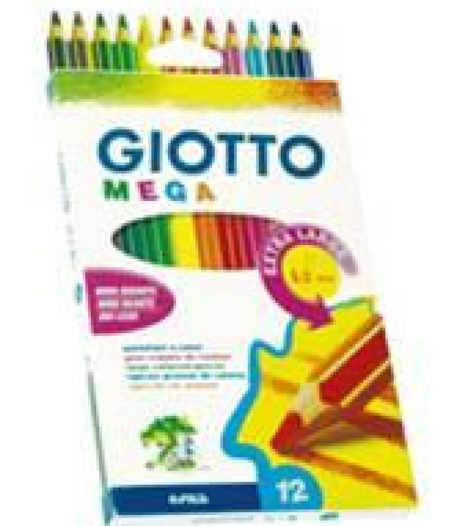 Giotto Lápis de Cor Mega 12 Unidades