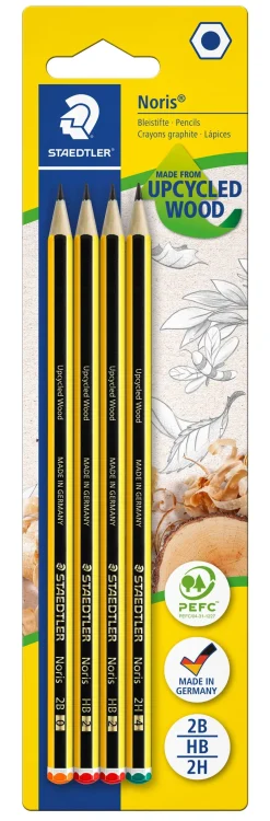 Hot Staedtler Lápis Noris 4 unidades 2B/HB/2H