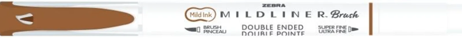 Hot Zebra Marcador 2 Pontas Brush Pen Warm Castanho