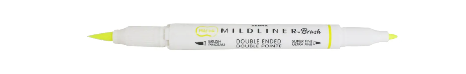 Clearance Zebra Marcador 2 Pontas Fluorescente + Brush Pen Amarelo